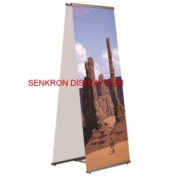 Quick Banner - L Banner Çift Taraflı 80x200 CM