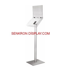 Ayaklı Broşürlük Akrilik Standı 1XA4 Alınlıklı