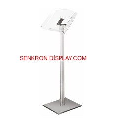 Ayaklı Broşürlük Akrilik Standı 1XA4 Alınlıklı