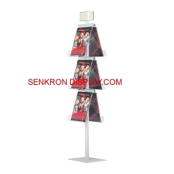 Ayaklı Broşürlük Piramit Stand Çift Taraflı 6RAF/6XA4