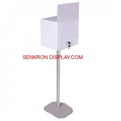 Ayaklı Dilek - Şikayet - Öneri - Bağış Kutusu Beyaz