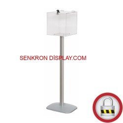 Ayaklı Dilek - Şikayet - Öneri - Bağış Kutusu Şeffaf