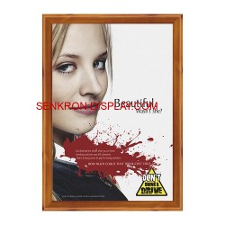 Tik Tak Çerçeve - Ahşap Desenli Alüminyum Çerçeve - B2 50×70 25mm