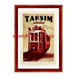 Tik Tak Çerçeve - Ahşap Desenli Alüminyum Çerçeve - B2 50×70 25mm