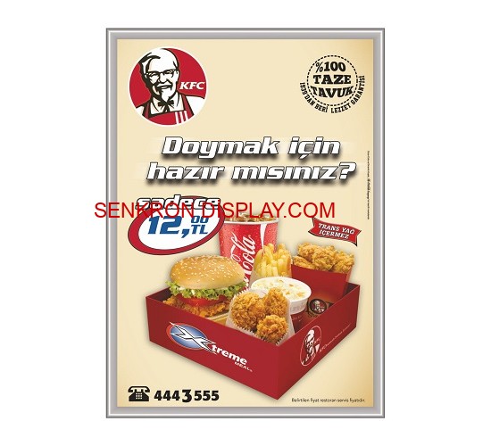 Tik Tak Çerçeve - Gönye Köşe Düz Alüminyum Çerçeve - A3 29×42 25mm Tik Tak Çerçeve - Gönye Köşe Düz Alüminyum Çerçeve - A3 29×42 25mm