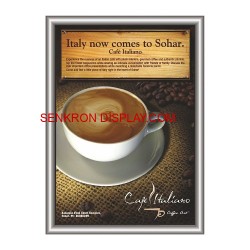 Tik Tak Çerçeve - Güvenlikli Alüminyum Çerçeve - A1 59X84 25MM