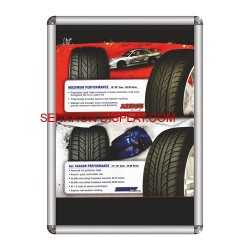 Tik Tak Çerçeve - Rondo Köşe Oval Alüminyum Çerçeve - A4 21X29 25MM