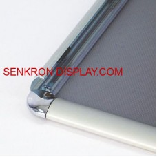 Tik Tak Çerçeve - Rondo Köşe Oval Alüminyum Çerçeve - A4 21X29 32MM