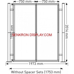Centro Stand Düz 2 Panel