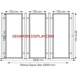 Centro Stand Tekli 3 Panel