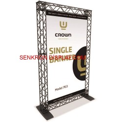 Crown Truss Stand Banner Düz 150cm×240cm