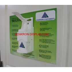 Duvar Tipi Dezenfektan Standı 40x50CM