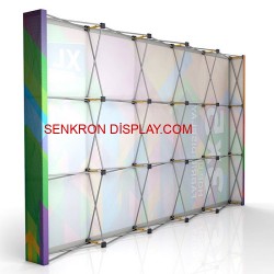 Örümcek Stand Kumaş 3x5 / 5 Panel