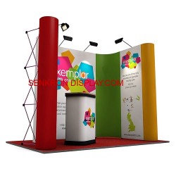 Pop Up Stand U Köşe Corner 1x2x1 Panel