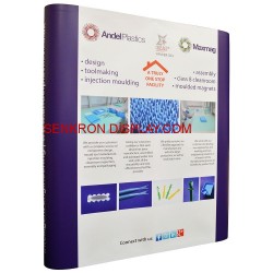 Pop Up Stand Düz Görsel Değişim 3×2 (2 Panel)