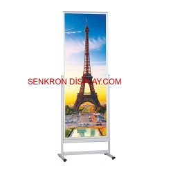Sürgülü Afiş Standı Tam 600X1700MM