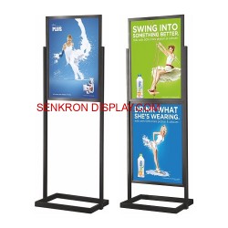 Sürgülü Stand Kare Taban - Tek Çerçeve 500X700MM