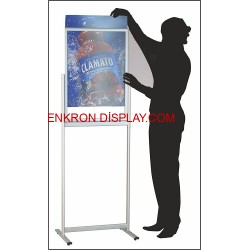 Sürgülü Afiş Standı Yarım 700X1000MM