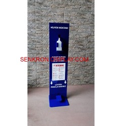 Pedallı Hijyen Noktası Standı Metal