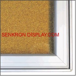 İlan Panosu Amortisörlü Dış Mekan İlan Dolabı Mantar Zeminli 8A4