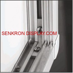 İlan Panosu Bilyalı Sürgülü Kapak Sac Zeminli 18A4