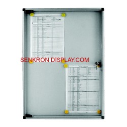 İlan Panosu İnce Sac Zeminli 8A4 (1018X738MM)