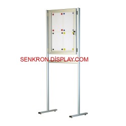 İlan Panosu T Ayaklı Sac Zeminli 4A4 500X700MM